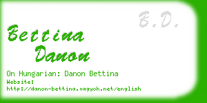 bettina danon business card